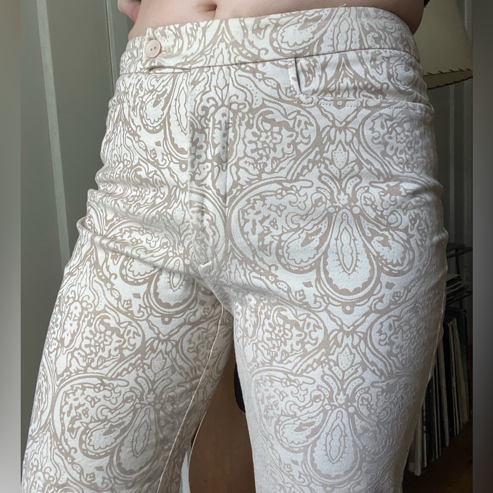 Floral print cigarette pant